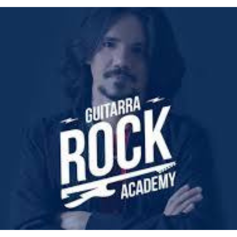 Técnicas avançadas de guitarra elétrica no curso Rock Academy.